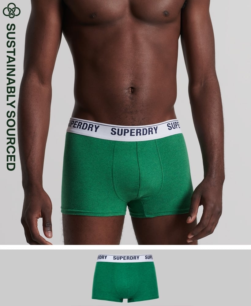 Buy Big Button Men's Cotton Trunks (Pack of 1) (BOB_Black+Green_S) at