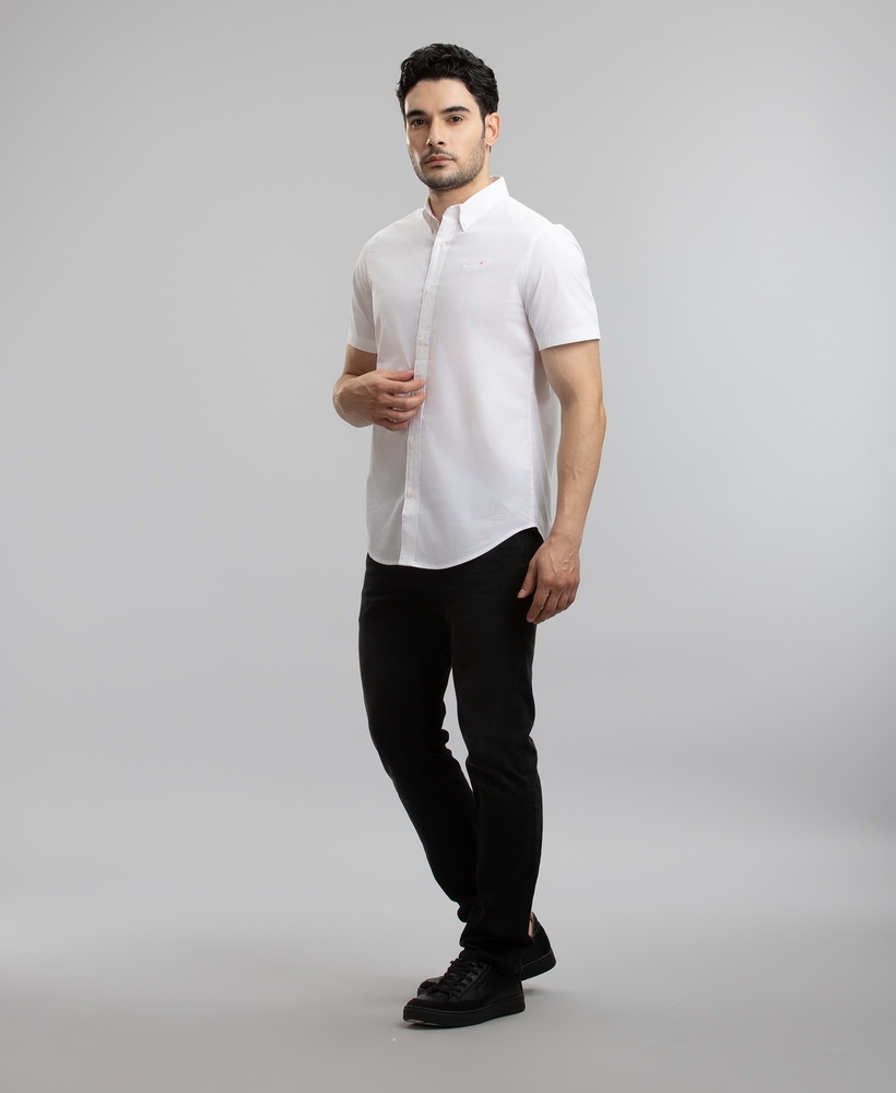 Smart casual best sale white shirt