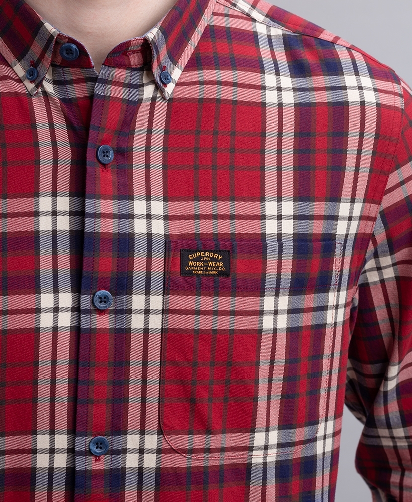 Superdry red clearance shirt