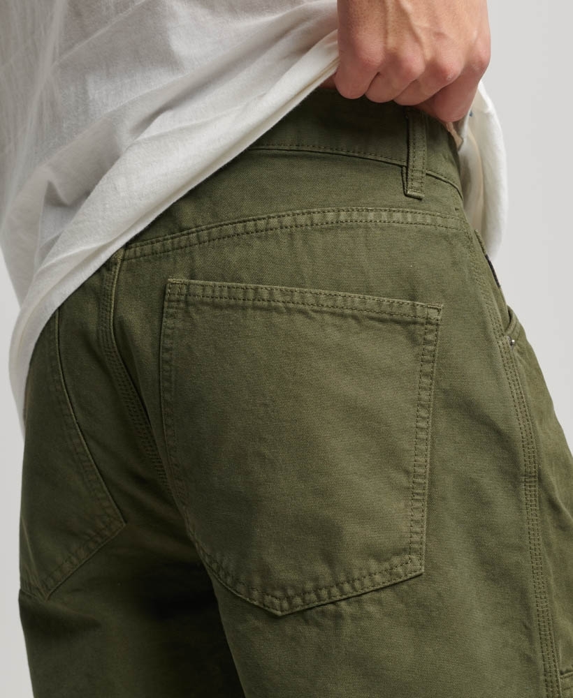 CARPENTER MEN'S GREEN WOVEN PANT