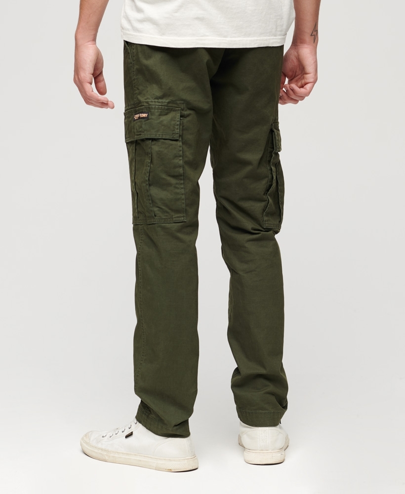 Buy Nuon Olive Relaxed Fit Full Length Cargo Trousers from Westside