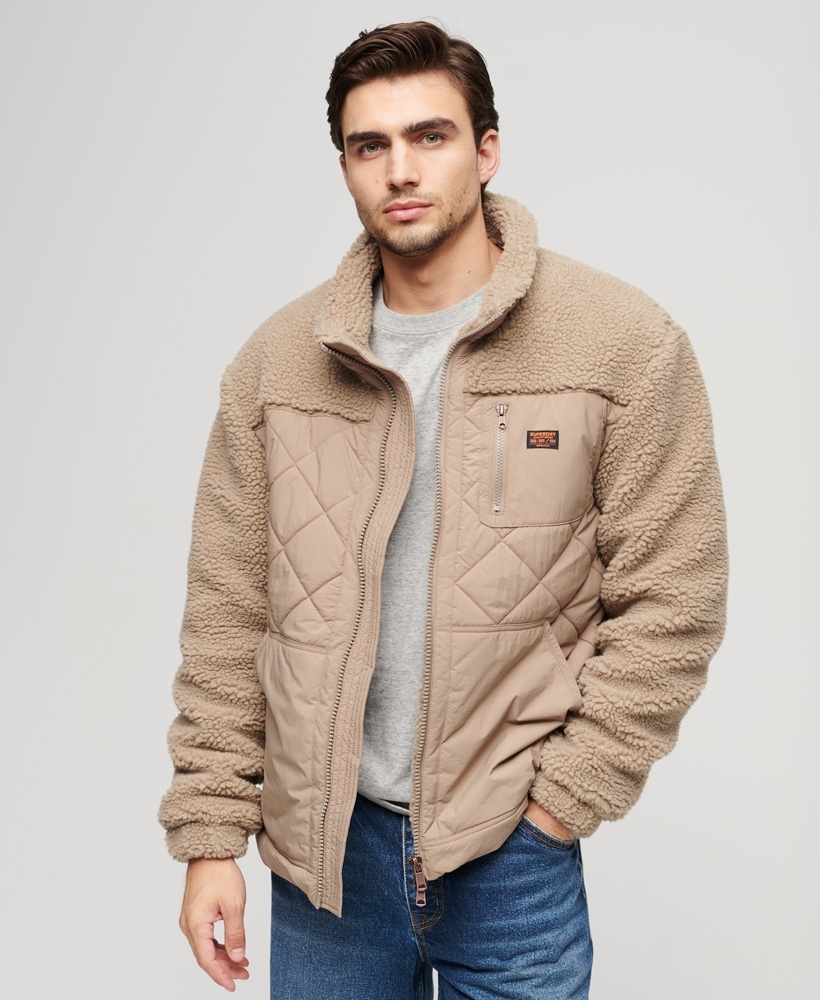 Sherpa beige outlet jacket