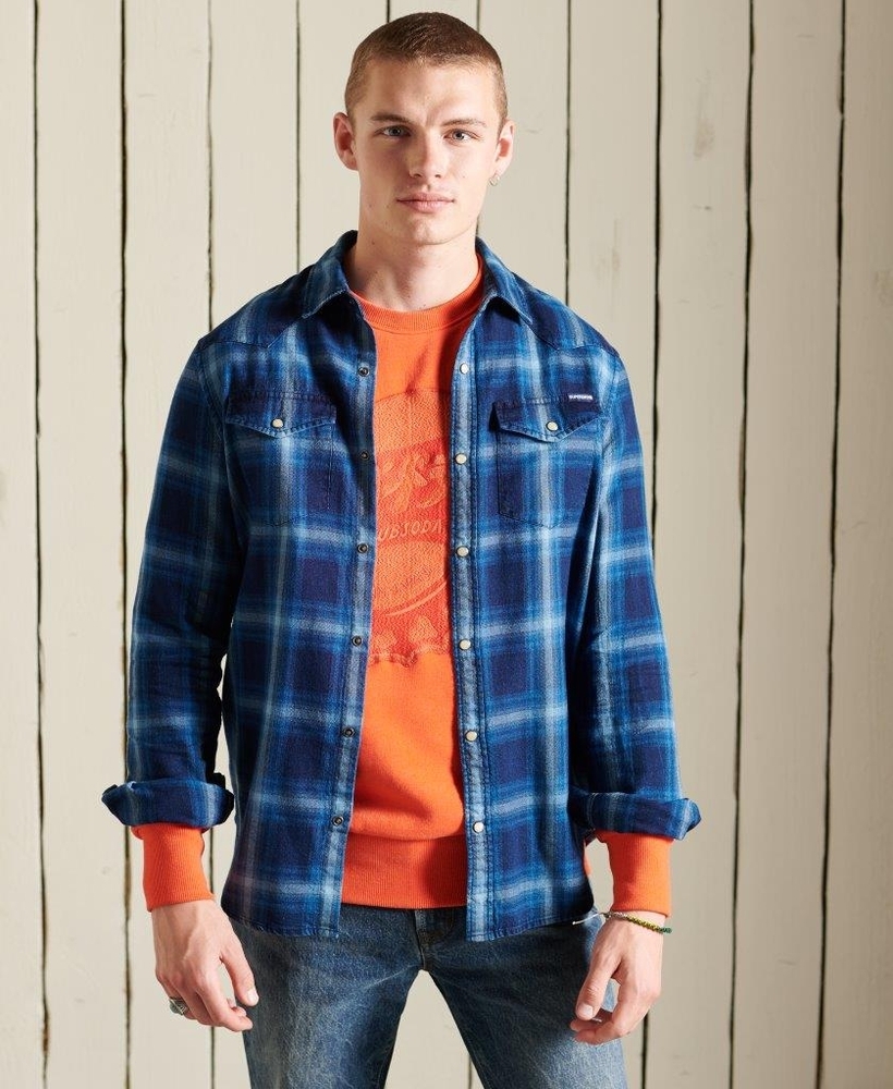 Buy VOXATI Orange Full Sleeves Shirt Collar Denim Jacket for Men's Online @  Tata CLiQ