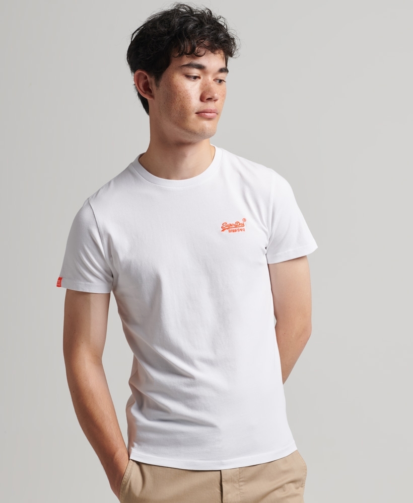 white and neon shirt