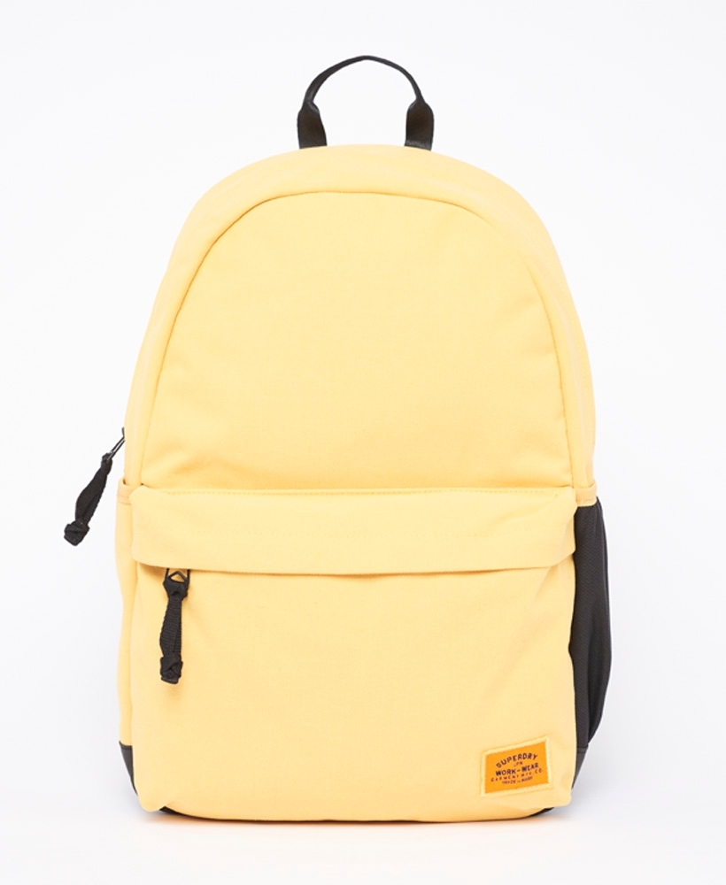 Genuine Leather Backpack Bag Yellow 75688