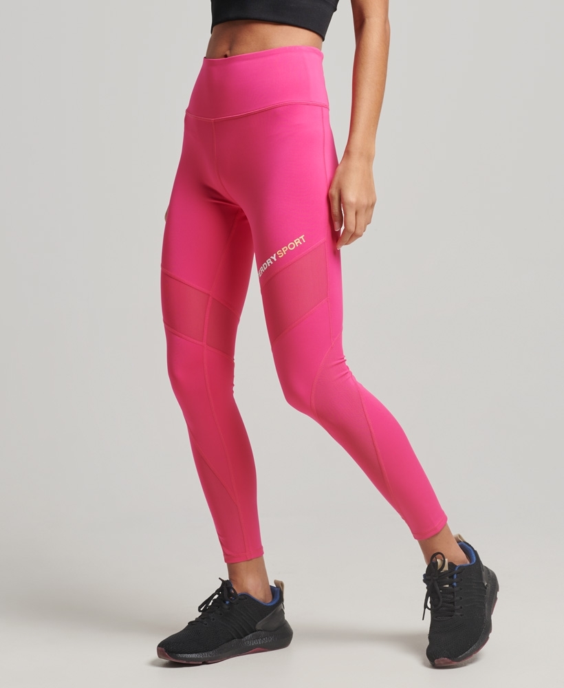 Ankle Fit Mixed Cotton with Spandex Stretchable Leggings Pink
