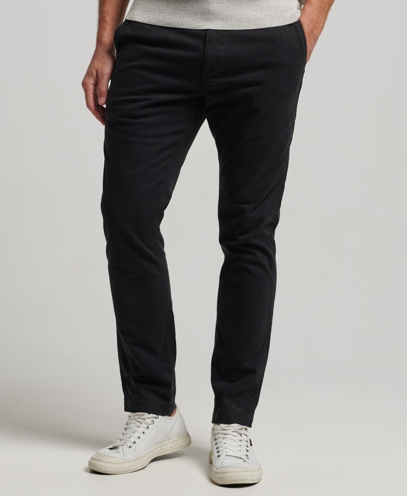 Black stretch chinos | Tailor Store®