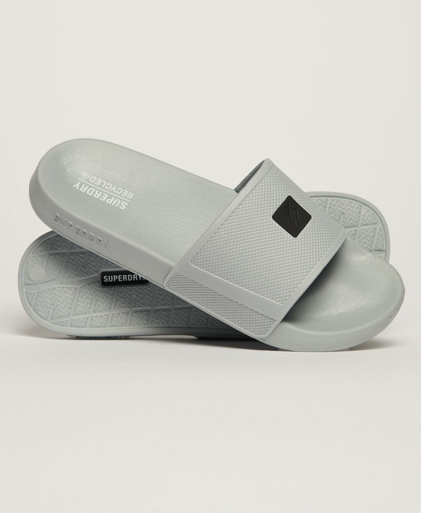 Womens grey sliders hot sale