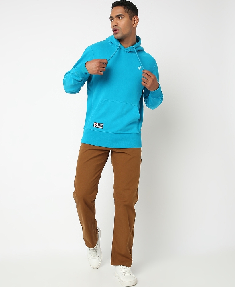CODE SL ESSENTIAL MEN'S BLUE HOODIE