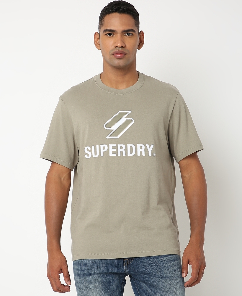 CODE SL STACKED APQ MEN'S BEIGE T-SHIRT