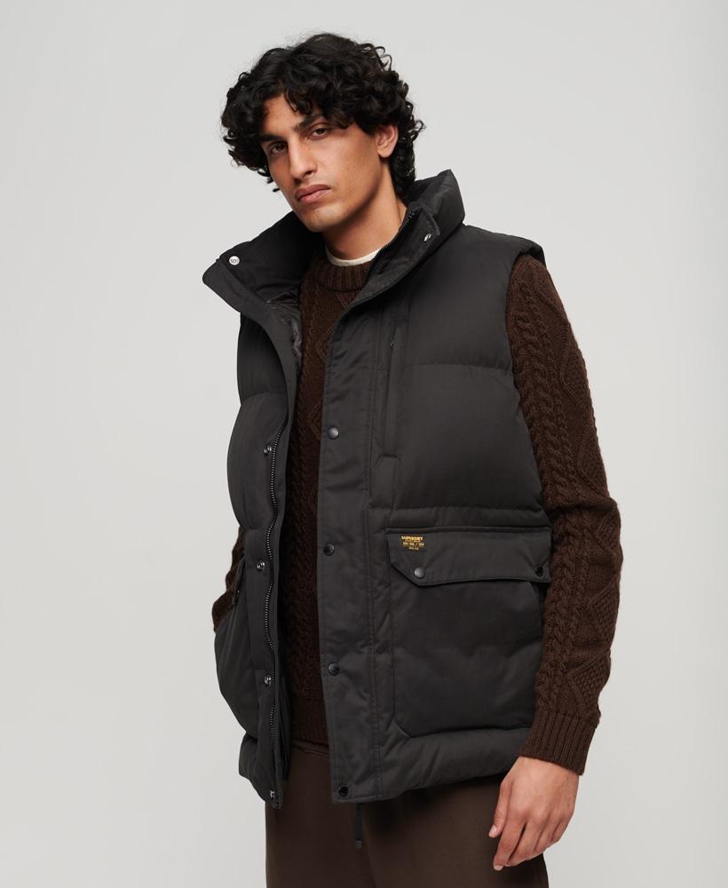 Mens store black gilet