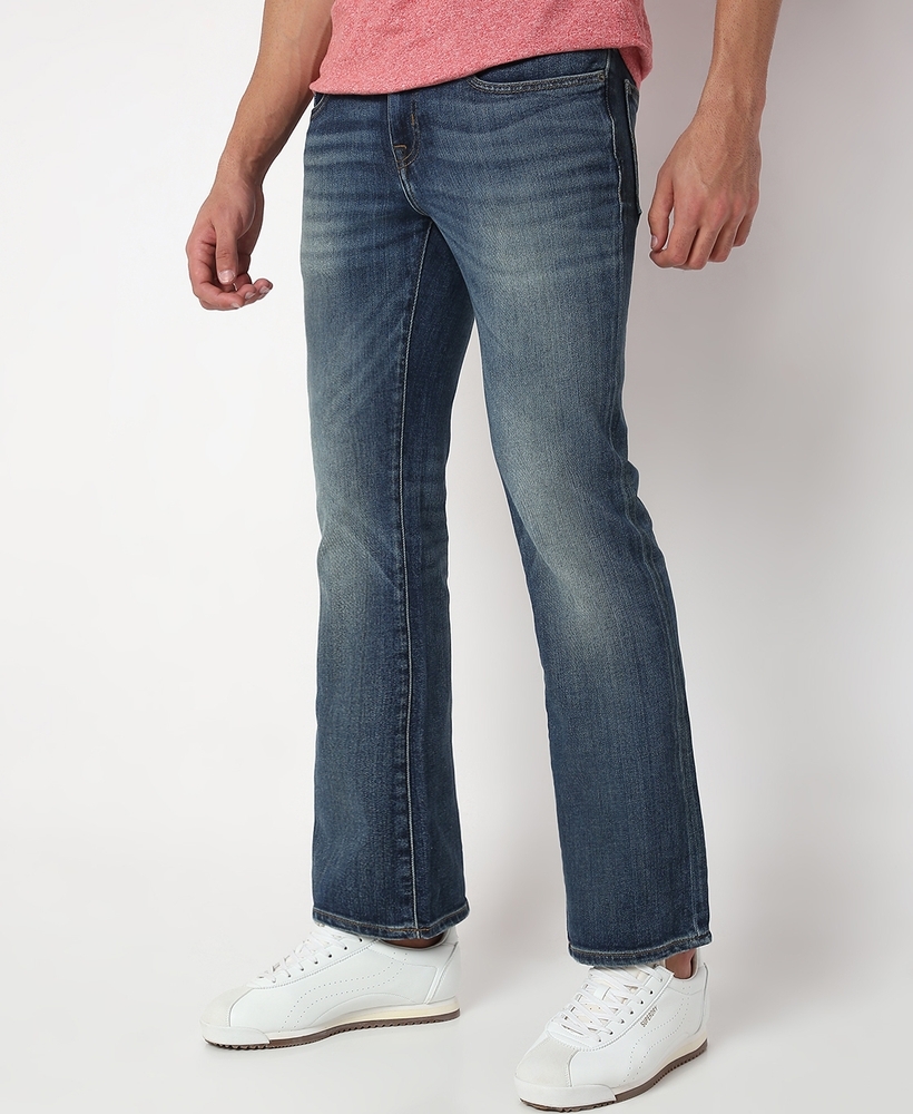 Men's Bootcut Jeans Black Jeans Stretch Indie Retro 70s LC20 | LCJ Den –  LCJD
