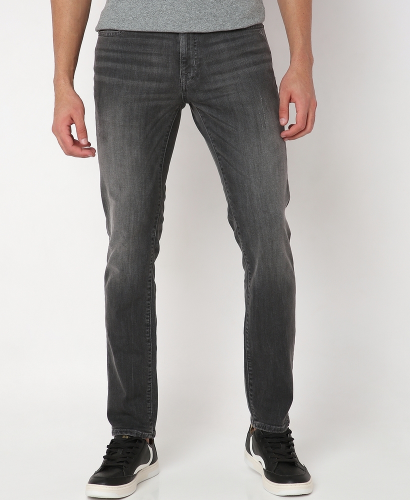 Light Grey Slim Fit Jeans from Versace at Niro Fashion