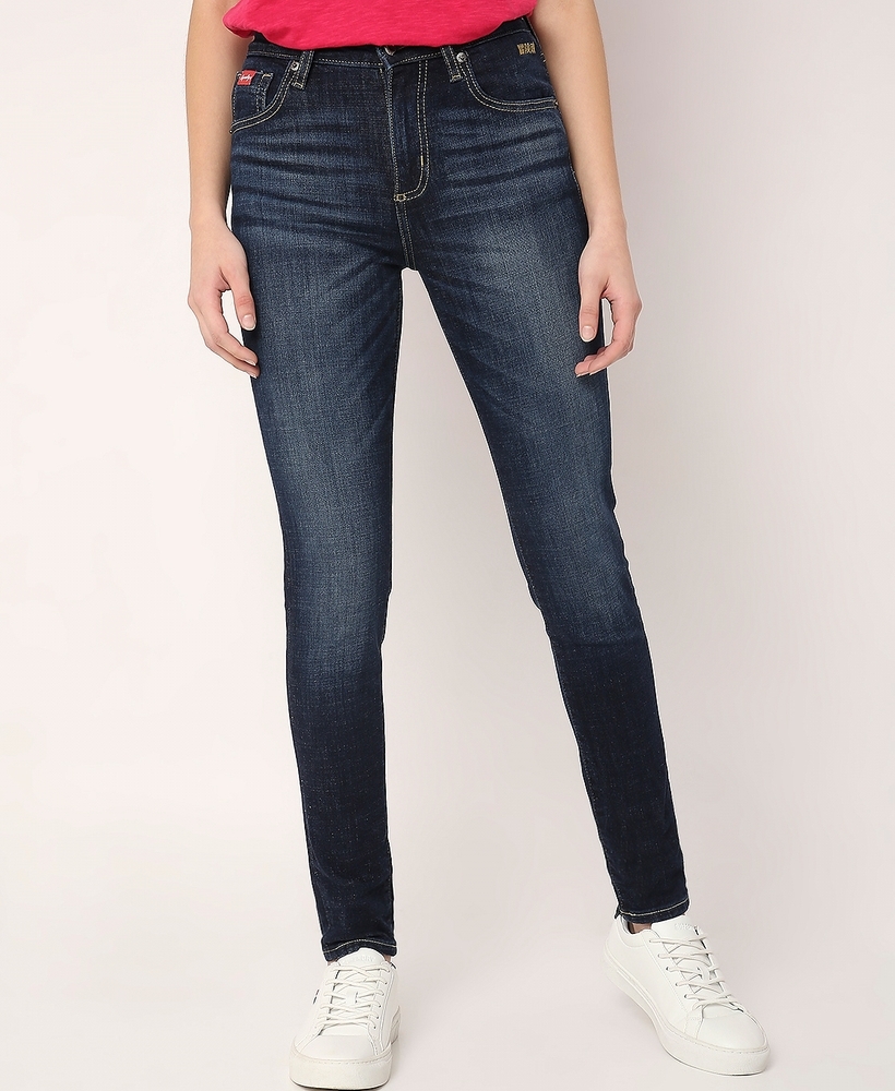 Buy Dark Blue High Rise Wide Leg Jeans For Women Online - ONLY-atpcosmetics.com.vn