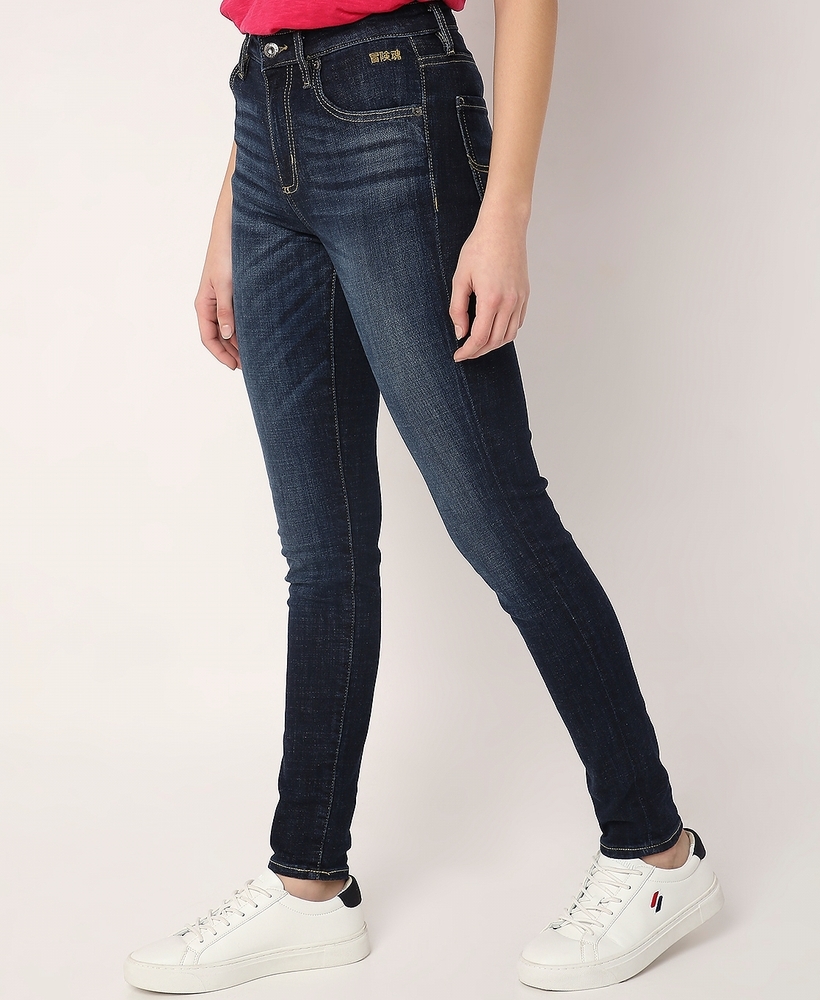 Buy High Star Women Blue Slim Fit High Rise Clean Look Stretchable Jeans -  Jeans for Women 7243714 | Myntra