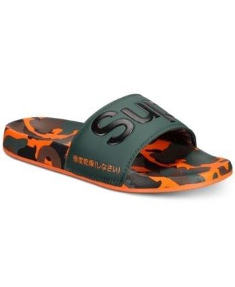 Superdry all over print best sale beach sliders