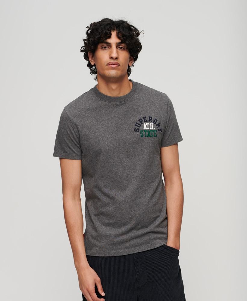 EMB SUPERSTATE ATH LOGO MEN'S GREY TEE