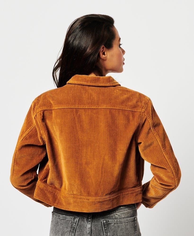 Cropped cord jacket hotsell