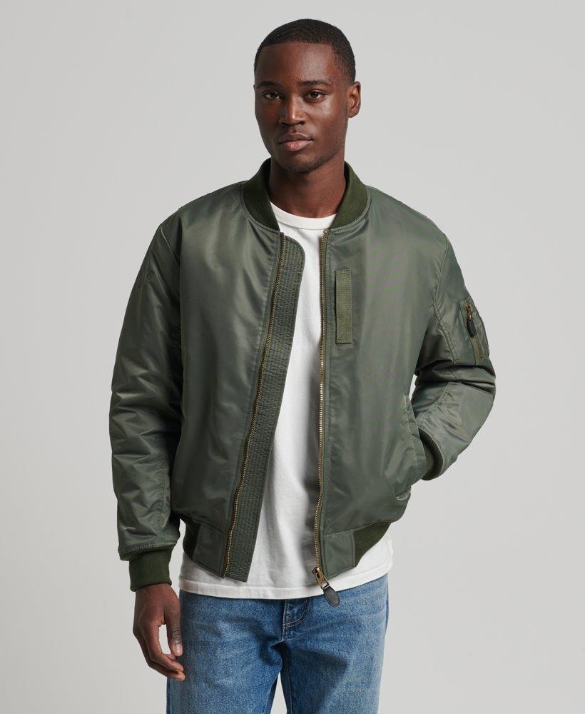 Buy Arrow Sports Men Olive Stand Collar Solid Bomber Jacket - NNNOW.com