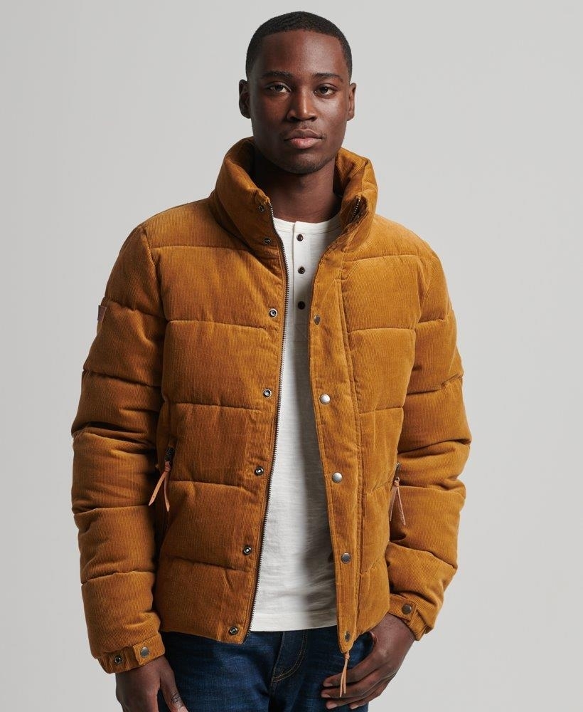 Mens corduroy store puffer jacket