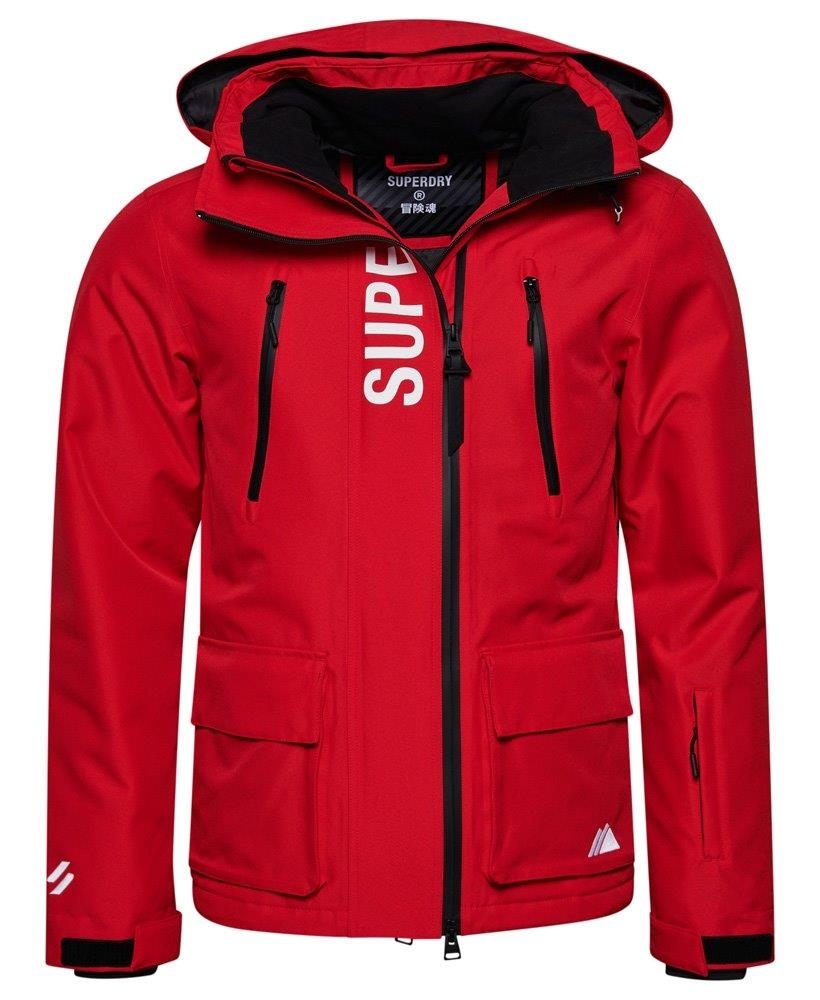 Superdry hot sale red parka