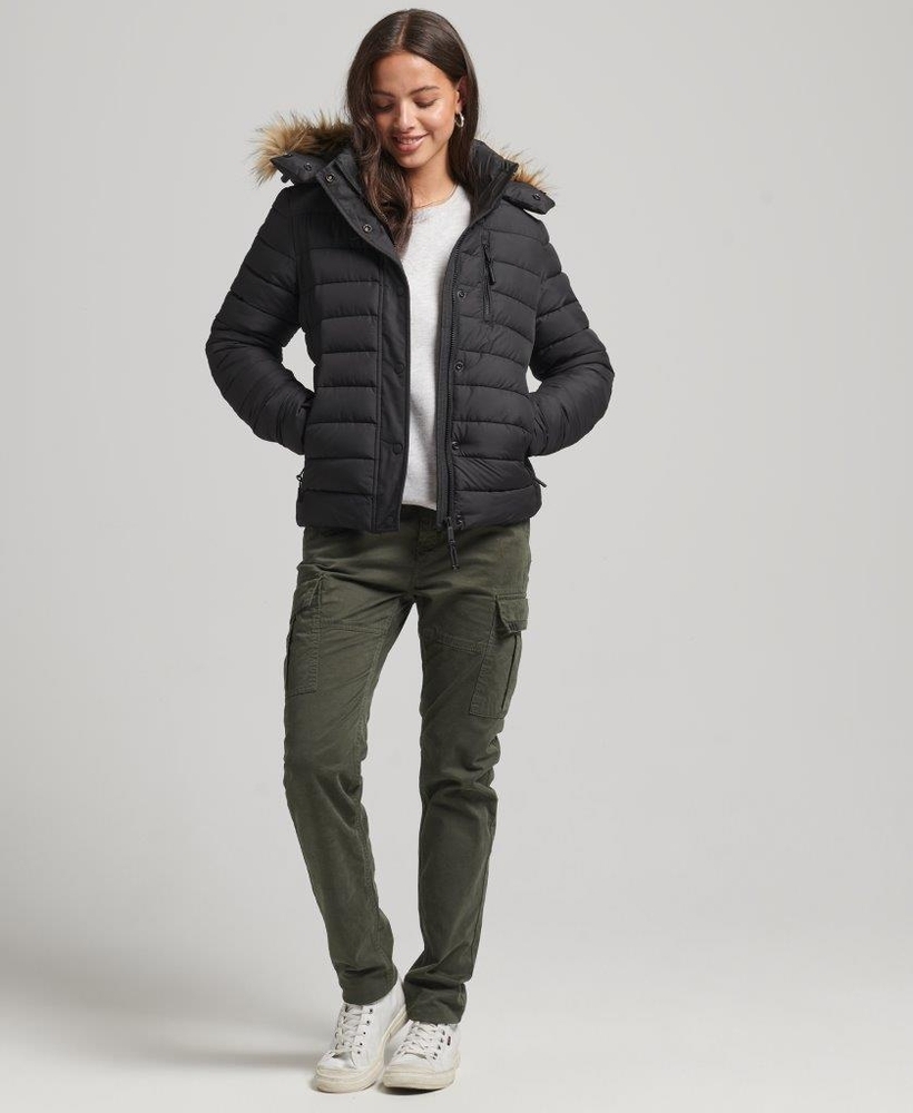 Superdry sport classic discount faux fur fuji jacke