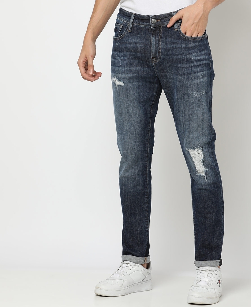 Essie Dark Blue Straight Leg Jeans – Beginning Boutique