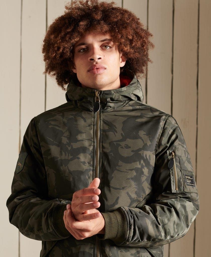 Superdry hot sale camo bomber