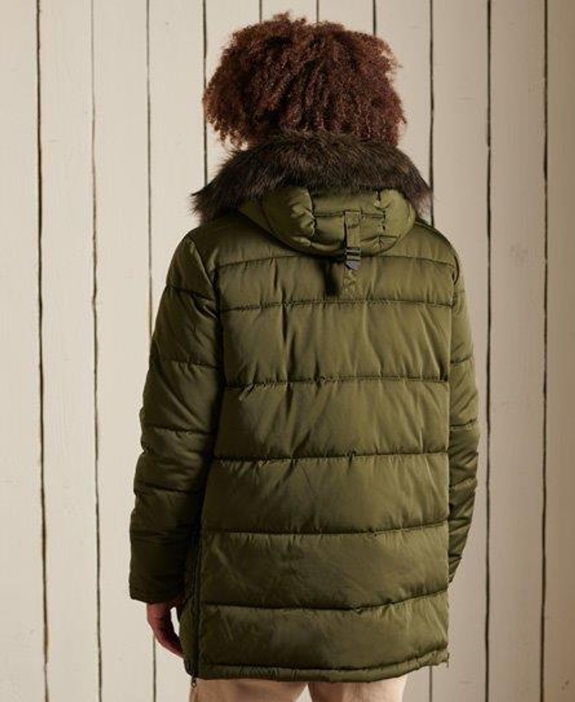 Superdry longline clearance down chinook parka