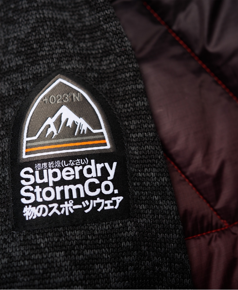 Superdry hybrid zip through hoodie