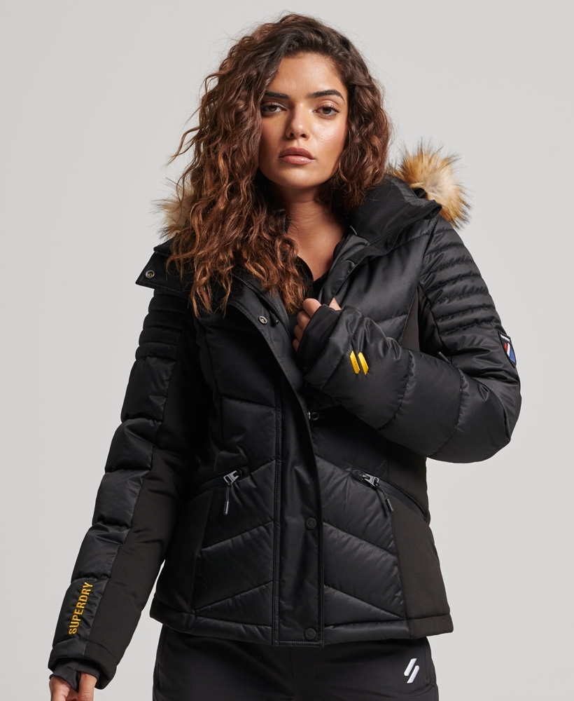 Hooded puffer jacket - Black - Ladies | H&M