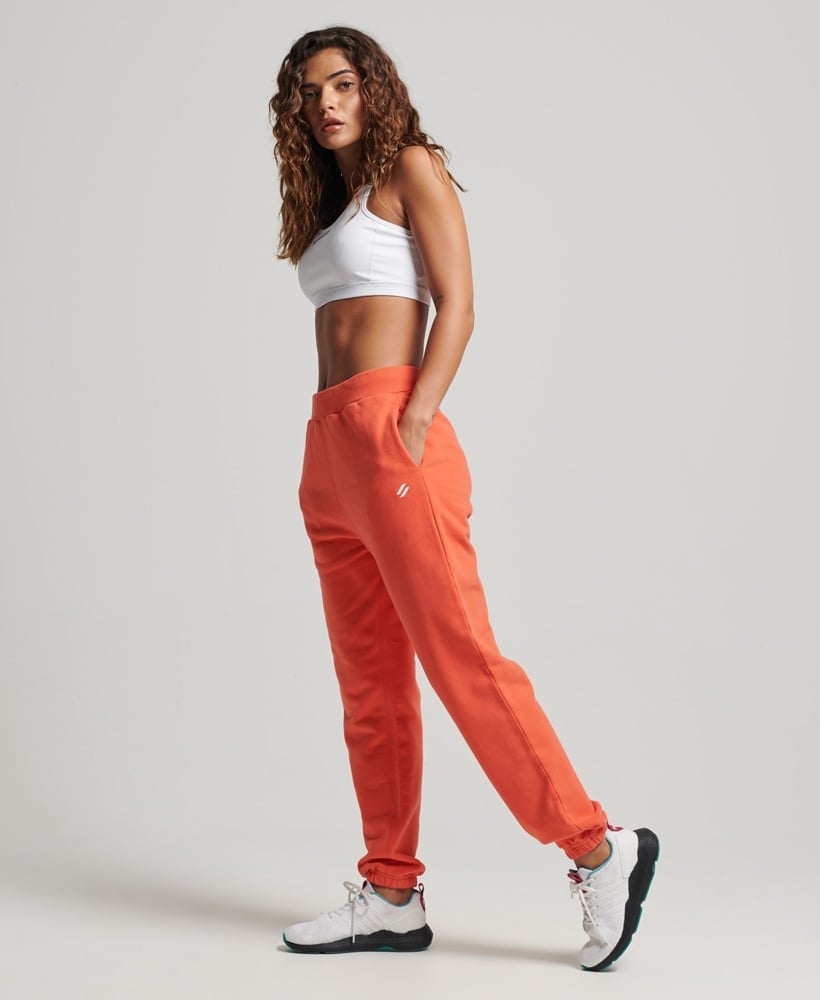 Orange joggers womens hot sale