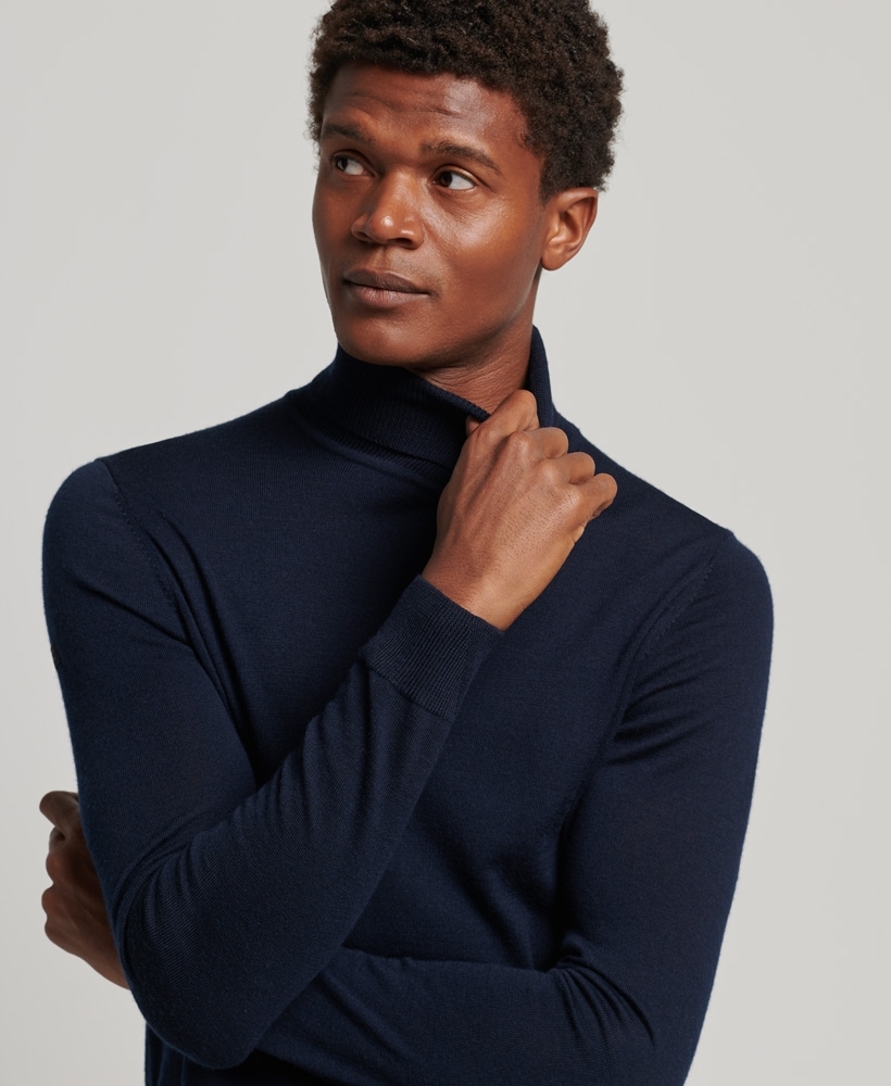 Superdry merino clearance roll neck