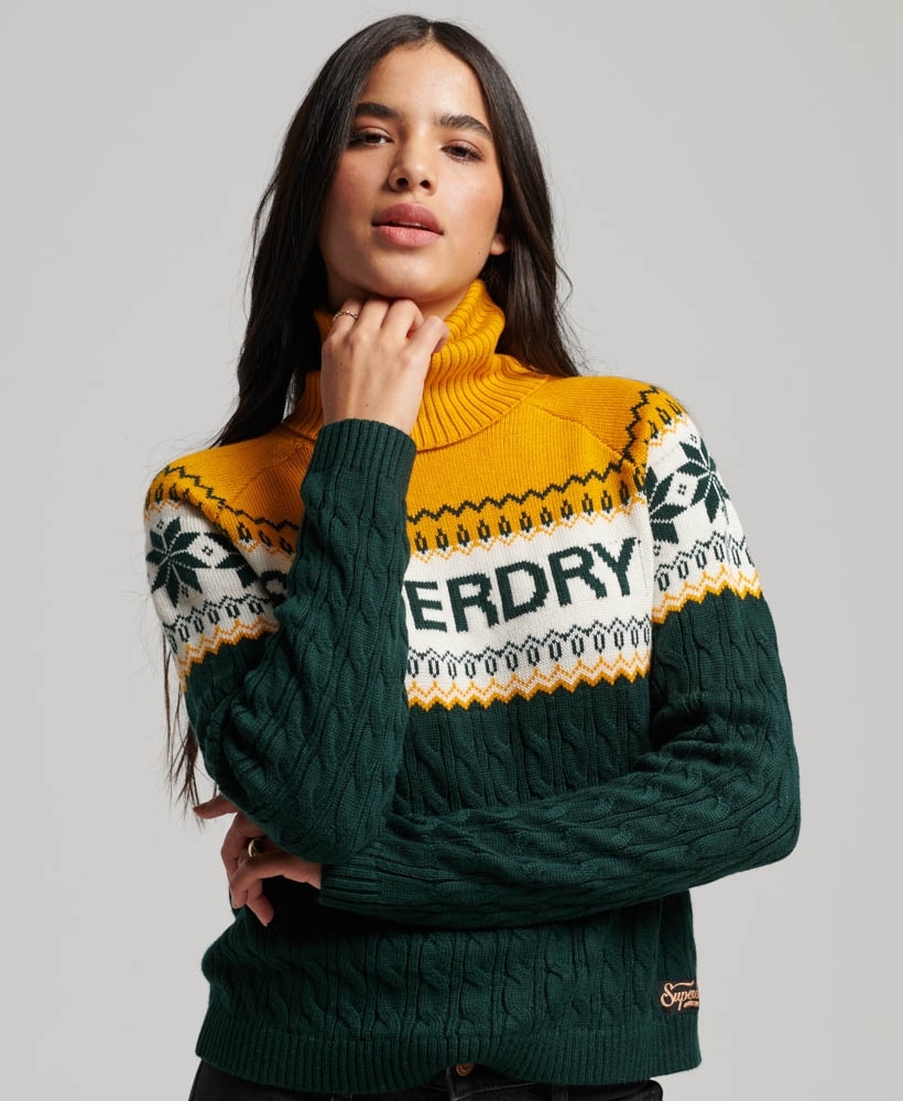 Superdry yellow jumper hotsell