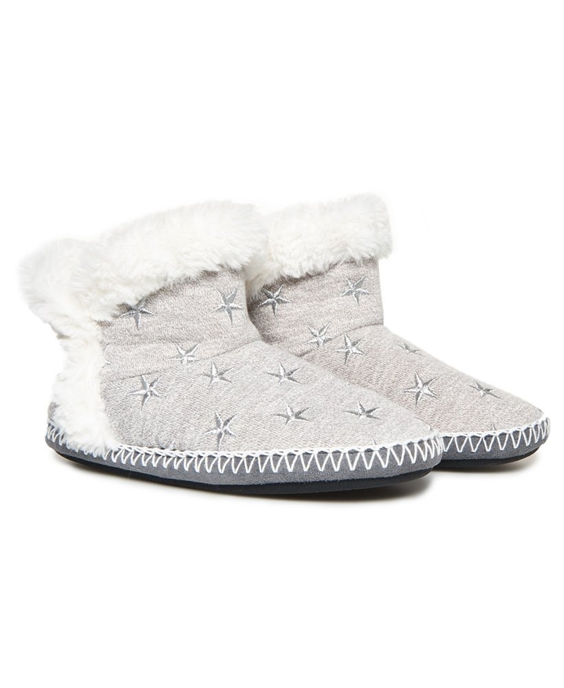 Womens fur best sale lined slipper boots