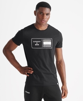 Men's Training Graphic T-Shirt in Black, Superdry US