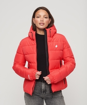 Superdry red jacket on sale ladies