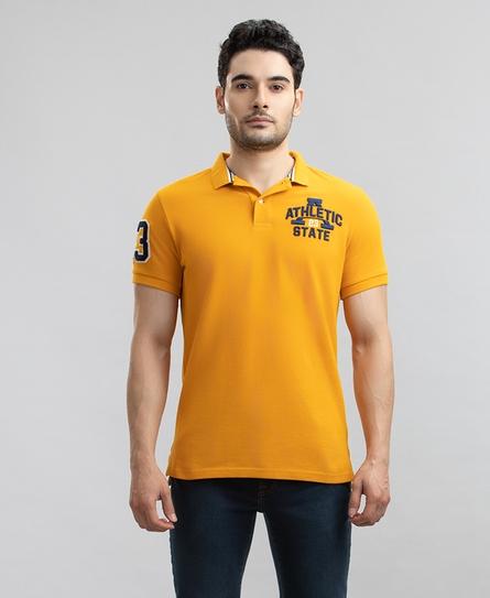 BOSTON SUPERSTATE MEN'S YELLOW POLO