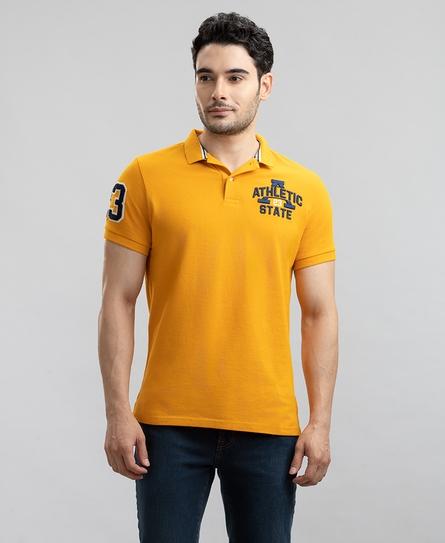 BOSTON SUPERSTATE MEN'S YELLOW POLO