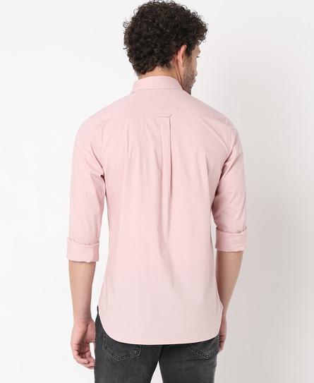 PREMIUM STRETCH L/S MEN'S LILAC SHIRT