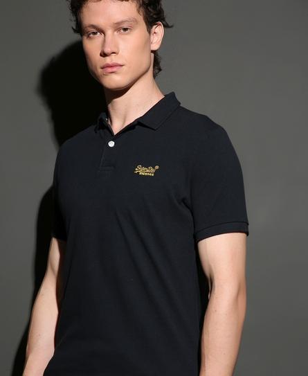 SS CLASSIC PIQUE MEN'S BLUE POLO