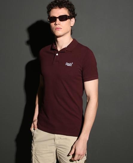 SS CLASSIC PIQUE MEN'S RED POLO