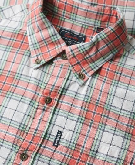 VINTAGE CHECK MEN'S WHITE SHIRT