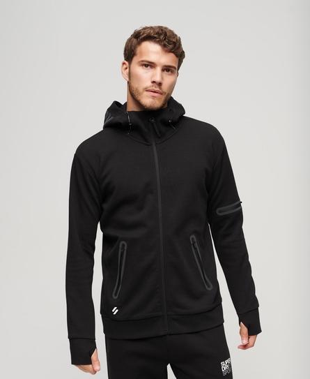 GYMTECH ZIP UP MEN'S BLACK SWEATSHIRT