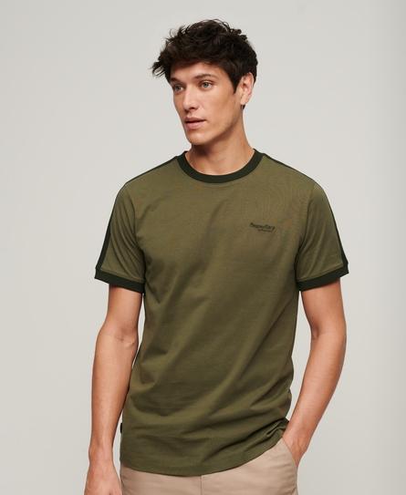 ESSENTIAL LOGO RETRO ST MEN'S GREEN T-SHIRT