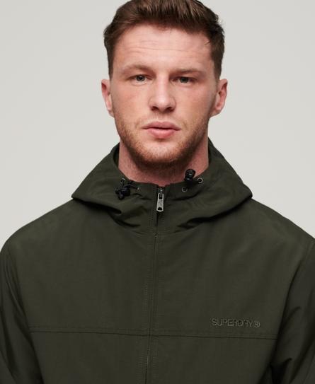 SURPLUS NYLON HOODED MEN'S GREEN BOMBER JACKET