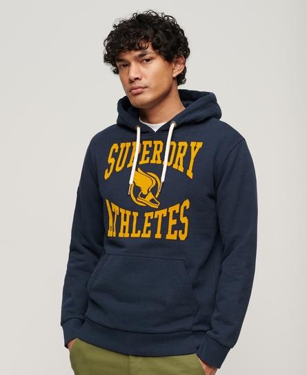 TRACK & FIELD ATH GRAPHIC MEN'S BLUE HOODIE