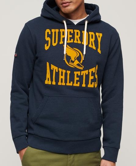 TRACK & FIELD ATH GRAPHIC MEN'S BLUE HOODIE