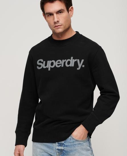 CORE LOGO CITY LOOSE CREW MEN'S BLACK SWEATSHIRT