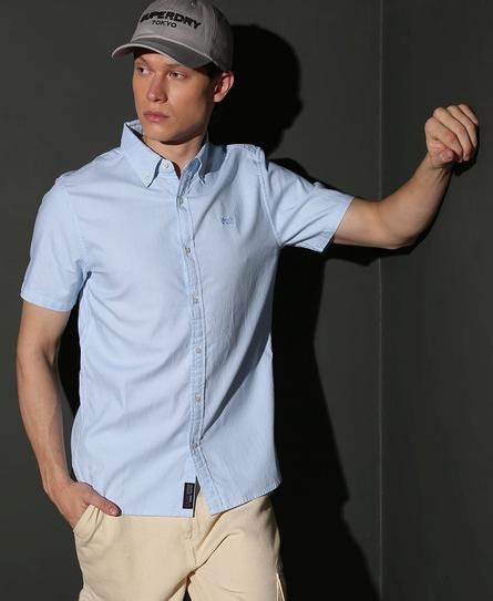 S/S CLASSIC OXFORD MEN'S BLUE SHIRT